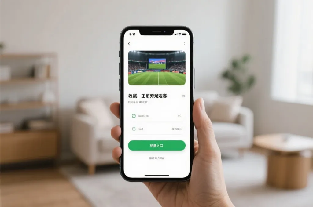 手机收藏夹中保存的官方观赛入口页面